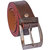 Sunshopping men's brown synthetic leatherite needle pin point buckle belt