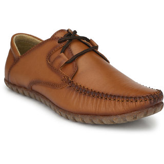 mens brown leather casual shoes