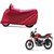 ABP Premium Red-Matty Bike Body Cover For Bajaj Discover 125