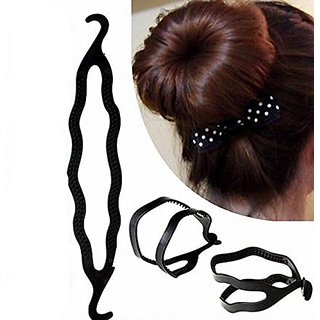 Buy Maahal Pack Of 4 Styling Clip Bun Maker Braid Tool Bun Black Hair Accessory Set For Women And Girls Online Get 77 Off