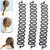 Maahal 3PCS Fashion French Hair Styling Clip Stick Bun Maker Braid Tool Hair Accessories Twist Plait Hair Braiding Tool (Black)