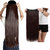 Maahal 26-Inch 5 Clip Based Synthetic Fashion Hair Extension / Hair Wig / Dark Brown Hair Accessories