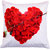 Welhouse India Heart With Red Roses Design  For  Your Special One Cushion Cover