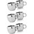LiMETRO Set of 6 Stainless steel Tea cup Stainless Steel  (Silver, Pack of 6)
