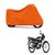 ABP Premium Orange-Matty Bike Body Cover For Hero Splendor Plus