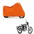 ABP Premium Orange-Matty Bike Body Cover For Bullet Classic 350
