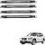 Auto Addict Stainless Steel, Plastic Car Bumper Guard  (Black, Silver, Pack of 4 Bumper Protector For BMW X1