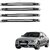 Auto Addict Stainless Steel, Plastic Car Bumper Guard  (Black, Silver, Pack of 4 Bumper Protector For Audi A4