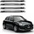 Auto Addict Stainless Steel, Plastic Car Bumper Guard  (Black, Silver, Pack of 4 Bumper Protector For Maruti Suzuki New Swift 2018