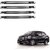 Auto Addict Stainless Steel, Plastic Car Bumper Guard  (Black, Silver, Pack of 4 Bumper Protector For Maruti Suzuki Baleno
