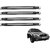 Auto Addict Stainless Steel, Plastic Car Bumper Guard  (Black, Silver, Pack of 4 Bumper Protector For Maruti Suzuki Esteem