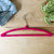 Bhakti Pink Plastic Hanger for Clothing  Pack of 10Pcs Size H  14cm x W31.5cm