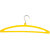 Bhakti Yellow Plastic Hanger for Clothing  Pack of 8Pcs Size H  14.5cm x W43.5cm
