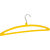 Bhakti Yellow Plastic Hanger for Clothing  Pack of 8Pcs Size H  14.5cm x W43.5cm