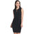 BuyNewTrend Stunning Black Cotton Blend Bodycon Dress For Women