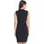 BuyNewTrend Stunning Black Cotton Blend Bodycon Dress For Women