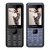 Niamia CAD 2 Basic Keypad Feature Mobile Phone Combo (Black / Blue)