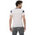 Ample White Half Sleeve Color Block Casual Men's T-Shirt