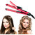 High Qulity Perfect 2 in 1 Hair Curler and Hair Straightener Hair Straightener ( Pink )