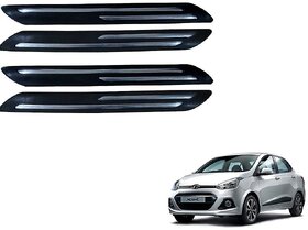 Auto Addict Double Chrome Bumper Protector Set of 4 Pcs For Hyundai Xcent