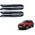 Auto Addict Double Chrome Bumper Protector Set of 4 Pcs For Renault Kwid