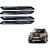 Auto Addict Double Chrome Bumper Protector Set of 4 Pcs For Renault Duster