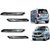 Auto Addict Double Chrome Bumper Protector Set of 4 Pcs For Mahindra KUV 100