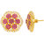 Voylla Floral Motif Stud Earrings