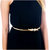 Lucky Jewellery Designer Gold Plated Kamarband White Rhinestone Waist Belt Udyanam Kamar Patta For Girls And Women