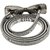 Lucky Jewellery Designer Silver Plated Kamarband White Rhinestone Waist Belt Udyanam Kamar Patta For Girls And Women