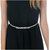 Lucky Jewellery Designer Silver Plated Kamarband White Rhinestone Waist Belt Udyanam Kamar Patta For Girls And Women