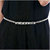 Lucky Jewellery Designer Silver Plated Kamarband White Rhinestone Waist Belt Udyanam Kamar Patta For Girls And Women