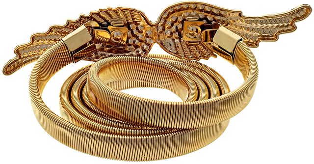 Buy Lucky Jewellery Designer Gold Plated Kamarband White Rhinestone Waist  Belt Udyanam Kamar Patta For Girls And Women Online - Get 81% Off