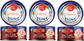 Golden Prize Tuna Sandwich Flakes in Oil with Red Chili 185Gms Each - Pack of 3 Units