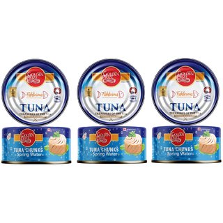 Golden Prize Tuna Chunk in Springwater 185Gms Each - Pack of 3 Units