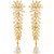 Voylla Elegant Drop Earrings Studded with Zircons