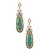 Voylla Pair Of Danglers With CZ & Flirty Turquoise Geometry Drop