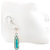 Voylla Pair Of Danglers With CZ & Flirty Turquoise Geometry Drop
