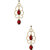 Voylla Glittering Glamour Red Earrings