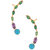 Voylla Colorful Stone Decked Trendy Pair of Ear Cuffs