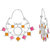 Voylla Bandhej Mirror and Enamel Embellished Earrings
