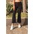 Code Yellow Women's Imported Lace Style Stretchable Wide Bottom Pants /Legging/Casual Bottom Wear/Yoga Wear /Sport's Wear