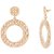Voylla Round Gold Tone Alluring Earrings Pair