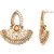 Voylla Dazzling Dangler Earrings Studded With Yellow Stones