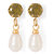 Voylla Natural fresh water pearls embellished 50% silver danglers
