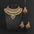 JewelMaze Brown Beads Austrian Stone Choker Necklace With Maang Tikka - 1113502C