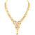 MFJ Fashion Comtemporay Classic Gold Plated White Stone Princess Style Necklace Set For Women