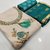 RESHWAL Unstitched Blue Cotton Blend Embroidered Dress Material for Women