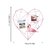 House of Quirk Metal Heart-Shaped Photo Grid Frame Wall Photos Grids Postcards Mesh Frame Home Bedroom Decoration - Whit