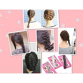 Gadinfashion Set Of 3 French Braid Tool Hair Accessory Set Black